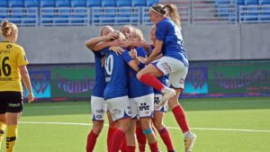 Camilla Kur jubel Vålenrenga